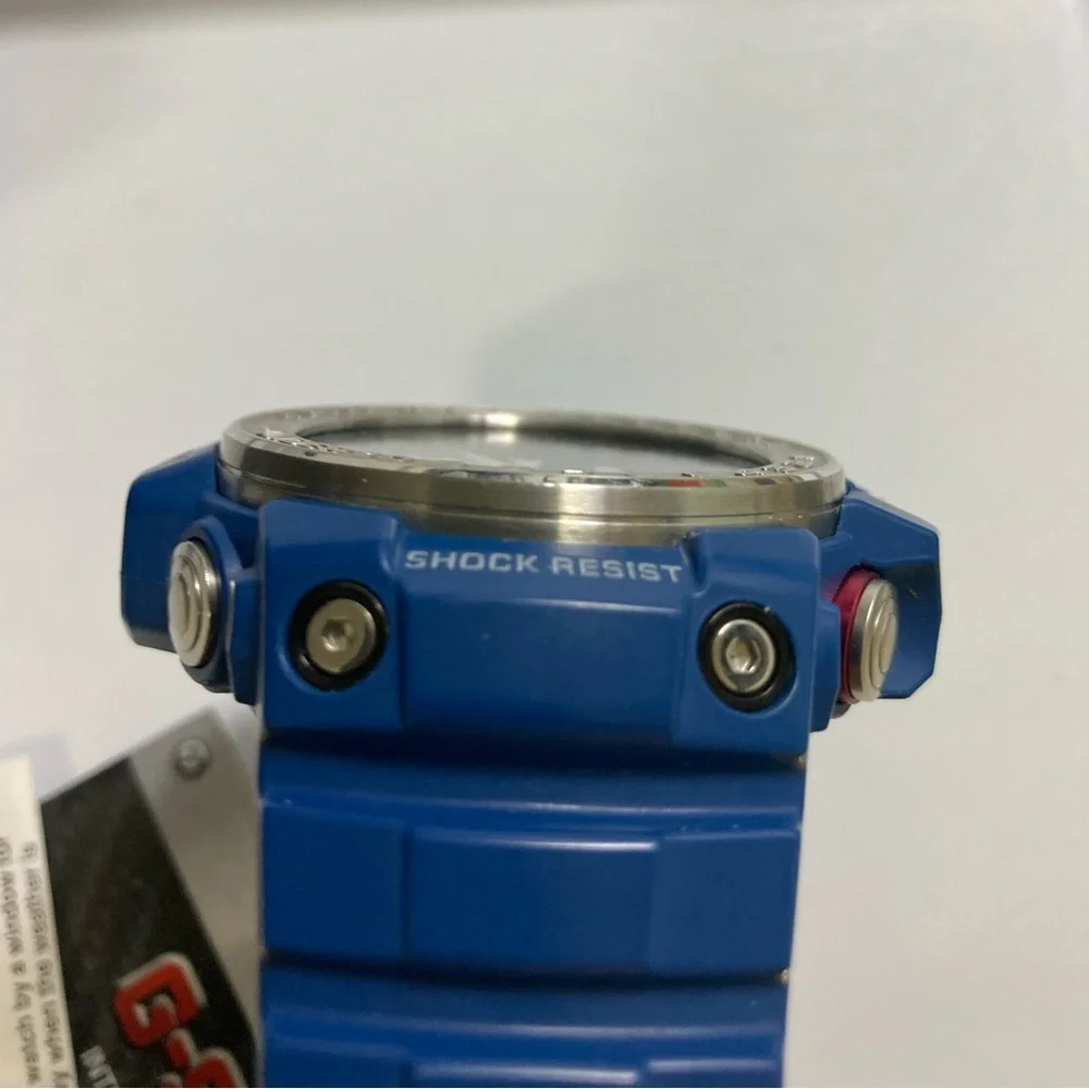 Casio Gshock GWN1000, blue, solar, multiband 6, box, tin, papers, Gulfmaster